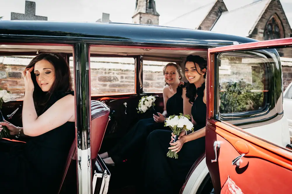 Wedding Photo RM - all bridesmaids in car