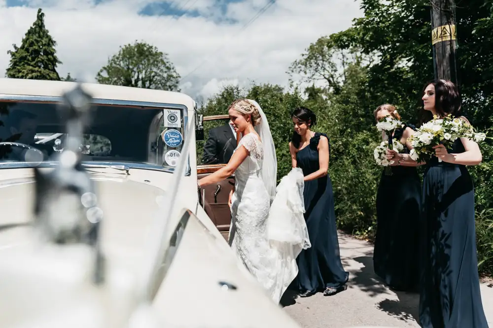 Wedding Photo RM - bride and maids enter car
