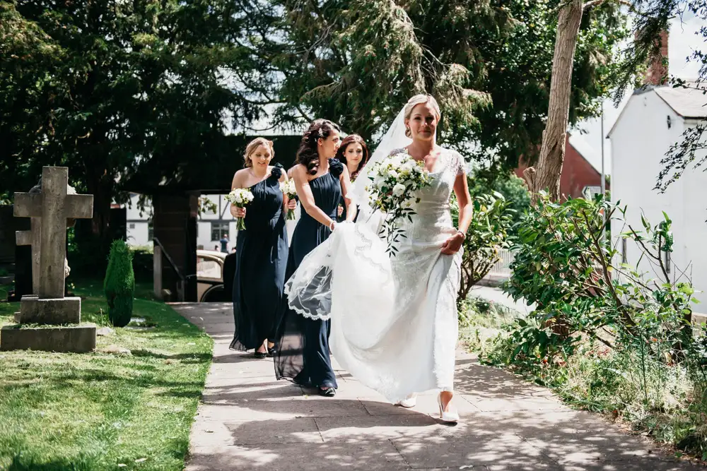 Wedding Photo RM - bride on church path