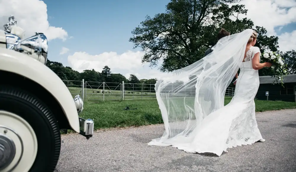 Wedding Photo RM - bride veil blowing