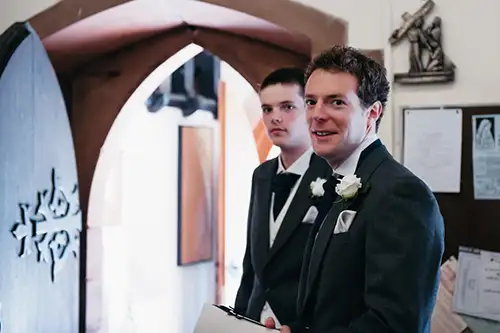 Wedding Photo RM - groomsmen at church
