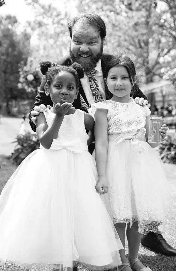 Groom Cam & Young Flower Girls
